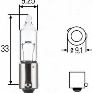 Végkiárusítás H21W halogén izzó Hella 12V 21W 8GH008417-001