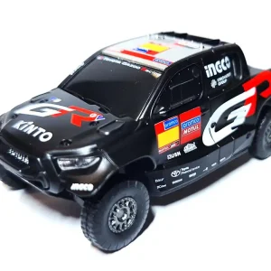 Toyota GR DKR Hilux Evo T1U hátrahúzós játékautó 1:64 Végkiárusítás