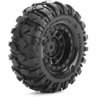 CR-ROWDY 1.0 - Komplett 1/18 és 1/24 lánctalpas kerekek fekete tárcsákkal 7mm-es hatlaposokhoz, 2 db Gyors szállítás