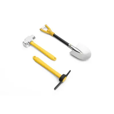 Fém kalapács, kapa és ásó készlet expedíció 1/10 Biztonságos fizetés