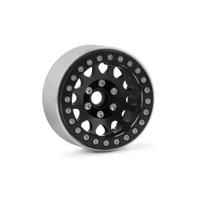 Újdonság 1.9'' alumínium beadlock tárcsák 1/10 lánctalpas/expedícióhoz fekete - 2 db