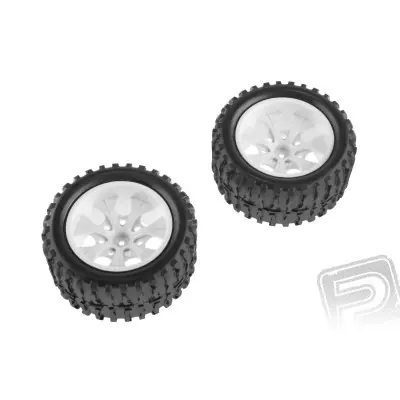 Prémium Ragasztott gumi - 1/10 Monster, fehér felni (2 db)