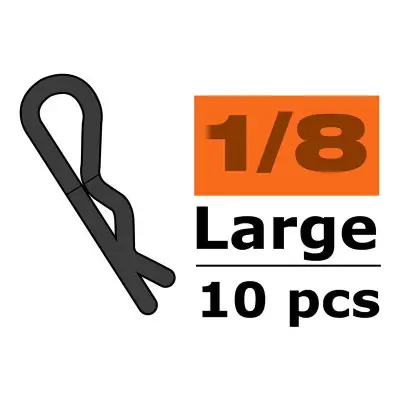 Bestseller Karosszéria kapocs, nagy 45° piros (10)