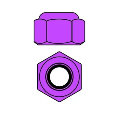 Legkelendőbb Alumínium Nylon STOPmatky M2 - lila - 10 db.