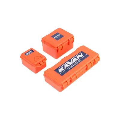 Biztonságos vásárlás Műanyag dobozok készlete narancssárga küldemény 1/10