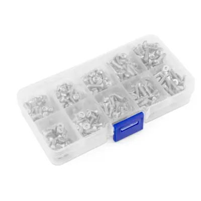 Rozsdamentes acél csavarkészlet (400 db) dobozzal Ingyenes szállítás