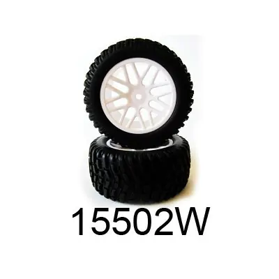 Fehér felnire ragasztott gumi 1/10 Short course, 2 db Korlátozott ajánlat