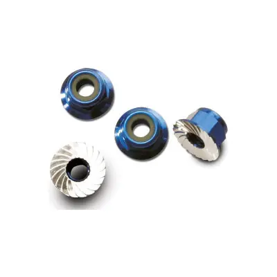 Traxxas M4 önmetsző anyacsavar gallérral, kék (4) Rendeld meg most