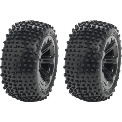 Hátsó kerék 2.2" Viper / Titan fekete (2) Expressz szállítás