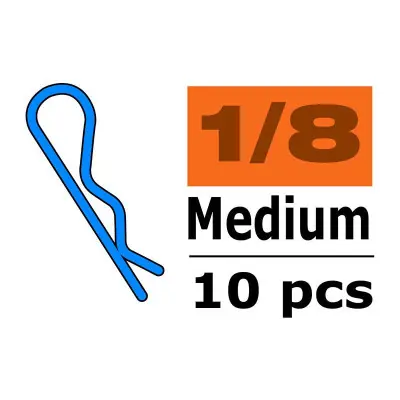 Vásárlói kedvenc Karosszéria kapocs, közepes 45° fekete (10)