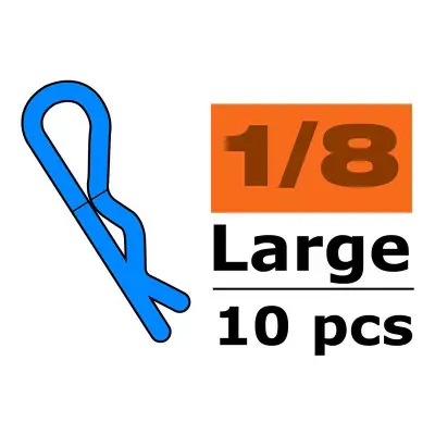 Karosszéria kapocs, nagy 45° fekete (10) Legnépszerűbb