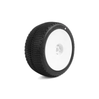 Alacsony ár TPRO 1/8 Truggy LOOPER - ZR Super Soft T4 - ragasztott, fehér korongok, 2 db.