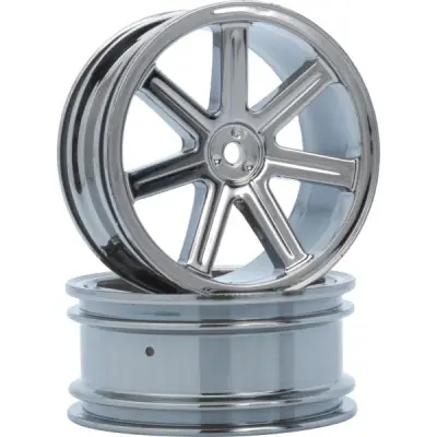 Szezonális akció 8 küllős felni - fekete króm - S 10 BX - első, 2 db