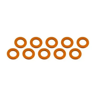 Kiárusítás 3x6x0,5mm alu alátét narancssárga (10 db)