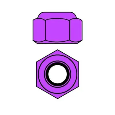 Alumínium Nylon STOPmatky M4 - lila - 10 db. Ajánlat