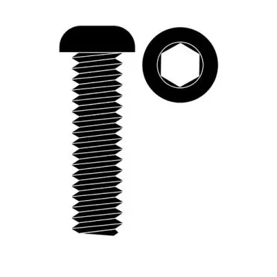 Acél inbuszcsavar lencsefejjel, M3x40mm, 10db. Olcsóbb