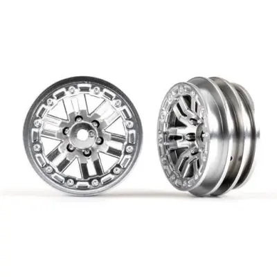 Traxxas tárcsa 1.0" twin-spoke félmatt króm (2) Gyors szállítás