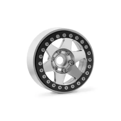 1.9'' alumínium beadlock tárcsák 1/10 lánctalpas/expedícióhoz ezüst - 2 db Csak ma