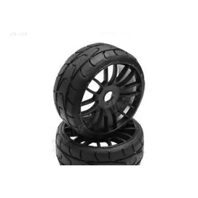 PMT 1/8 GT RALLY 18 "Medium" vegyület - ragasztott, fekete CARBON Q5 kemény felnik, 2 db. Utolsó esély