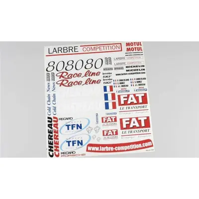 Team Matricák Porsche 911 GT3-RS, szett Outlet