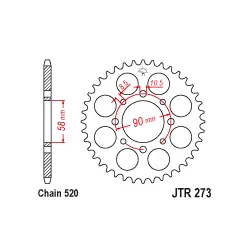 Rendeld meg most JTR273 Hátsó lánckerék