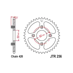 JTR256 Hátsó lánckerék Különleges ajánlat