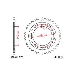 Különleges ajánlat JTR3 Hátsó lánckerék