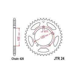 Kihagyhatatlan ajánlat JTR24 Hátsó lánckerék