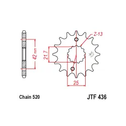 JTF436 első lánckerék Olcsó
