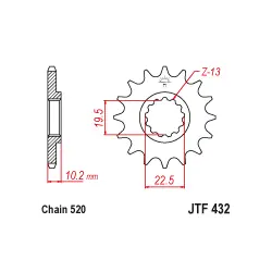 JTF432 első fogaskerék Vedd meg online