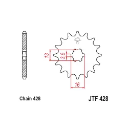 JTF428 első lánckerék Ne maradj le