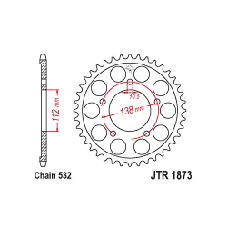 Nézd meg most JTR1873 Hátsó lánckerék