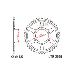 JTR2020 Hátsó lánckerék Különleges ajánlat
