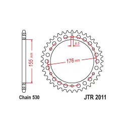 Expressz szállítás JTR2011 Hátsó lánckerék