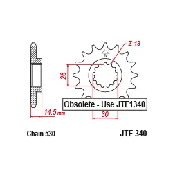 Vedd meg online JTF340 első lánckerék