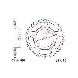 JTR15 Hátsó lánckerék Bestseller
