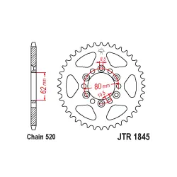 JTR1845 Hátsó lánckerék Szuper akció
