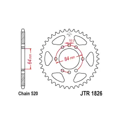 JTR1826 Hátsó lánckerék Biztonságos fizetés
