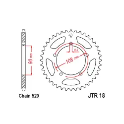 JTR18 Hátsó lánckerék Szezonális akció