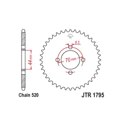 JTR1795 Hátsó lánckerék Gyors szállítás