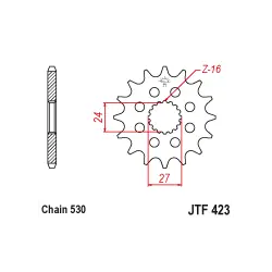 JTF423 első lánckerék Biztonságos fizetés