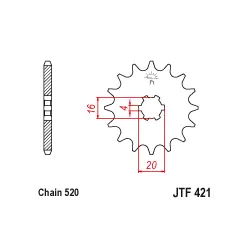JTF421 első lánckerék Nézd meg most