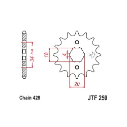 JTF259 első lánckerék Biztonságos vásárlás