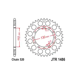 JTR1486 Hátsó lánckerék Árcsökkenés