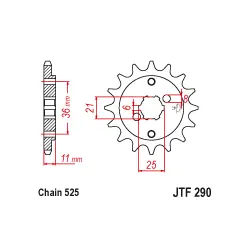 JTF290 első lánckerék Biztonságos vásárlás