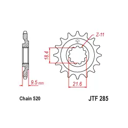 JTF285 első lánckerék Legjobb ár