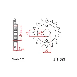 Ajánlat JTF329 első lánckerék
