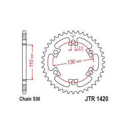 JTR1420 Hátsó lánckerék Kedvezmény