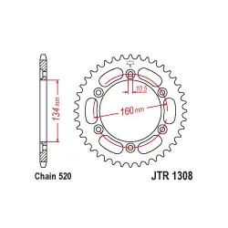 JTR1308 Hátsó lánckerék Ingyenes szállítás
