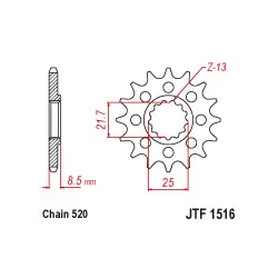 JTF1516 első lánckerék Legkelendőbb